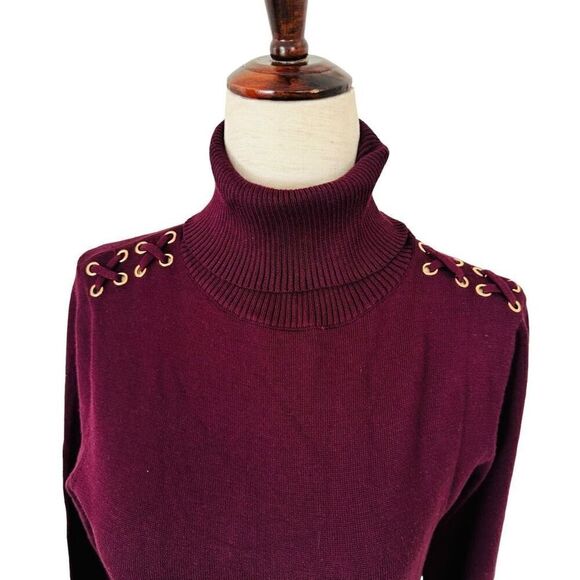 Colour Eighteen Viscose Blend Turtleneck Sweaters womens Size Small S Jewel Tone - Picture 12 of 12